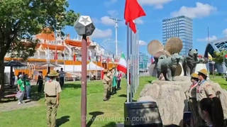 اهتزاز پرچم ایران در دهکده بازی‌های آسیایی آیچی–ناگویا ۲۰۲۶