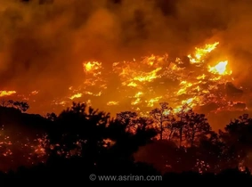 فرار گردشگران از جهنم آتش در جزیره کرت؛ پیشروی سریع شعله‌ها به سمت مراکز تفریحی یونان