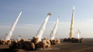 لحظه اصابت دقیق موشک ایرانی در پایگاه آمریکا در اردن