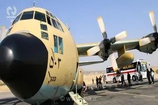 انتقال فوری دومین زائر مصدوم از ایلام به تهران با هواپیمای آمبولانس ارتش جمهوری اسلامی ایران