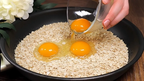 صبحانه متفاوت با جو دوسر و تخم‌مرغ