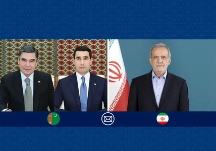 تبریک رئیس‌جمهور به رهبر و رئیس‌جمهور ترکمنستان به مناسبت سالگرد استقلال