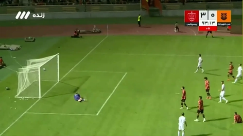 گل سوم پرسپولیس به مس شهر بابک با ضربه صادقی