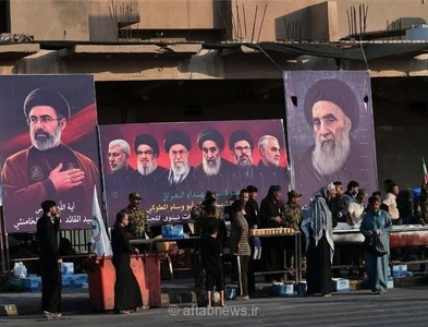 پیکر رهبر شهید وارد نجف شد
