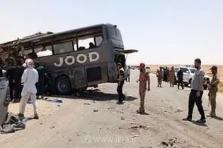فاجعه خونین در جاده دیرالزور-دمشق؛ برخورد مرگبار دو اتوبوس در سوریه با ۶۵ کشته و مجروح