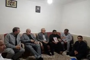 حضور معاون اجرایی رئیس‌جمهور و وزیر نیرو در منزل شهیده حیدری