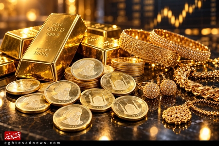 کاهش قیمت طلا و افزایش قیمت سکه