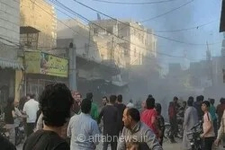 وقوع دو انفجار در نزدیکی محل اقامت ماکرون در دمشق