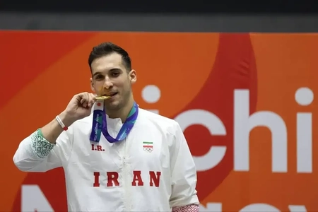 مدال طلای کاراته ایران در ناگویا با قهرمانی محمود نعمتی