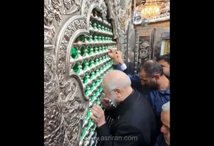 زیارت محمدباقر قالیباف و هیئت پارلمانی ایران در حرم مطهر امام حسین (ع) در کربلای معلی