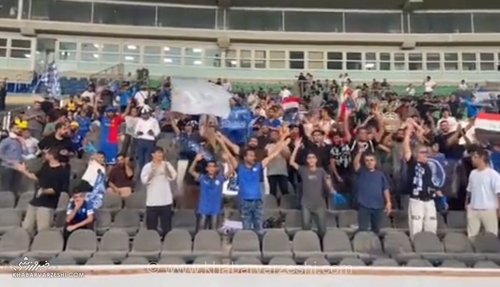 هواداران استقلال در ورزشگاه بصره پیش از دیدار با السد