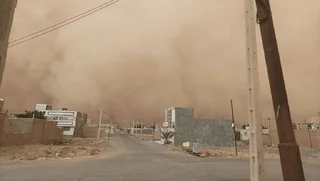 گرد و خاک و کاهش دید در زابل با سرعت ۱۱۵ کیلومتر بر ساعت