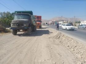 بهسازی مسیر دسترسی به کارخانه قند رستم برای تردد ایمن‌تر