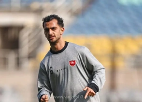 مجتبی در راه سیرجان؛/ اولین و شاید آخرین تمرین وینگر پرسپولیس! (عکس)