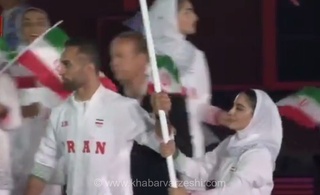 رژه کاروان ایران در بازی‌های آسیایی ناگویا ۲۰۲۶ با پرچم‌داری زهرا کیانی