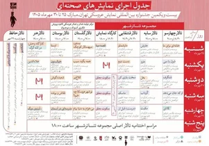 جدول نمایش‌های بیست‌ویکمین جشنواره عروسکی تهران-مبارک منتشر شد
