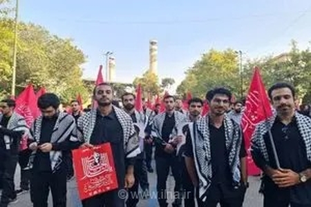 اربعین حسینی: حضور پرشور هیئات دانشجویی در مقتل رهبر شهید برای اقامه عزا
