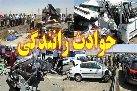 تصادف در محورهای استان مرکزی: 5 مصدوم