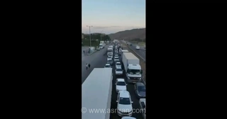 ترافیک سنگین در محور تبریز-مرند به دلیل تعمیرات پل سیوان