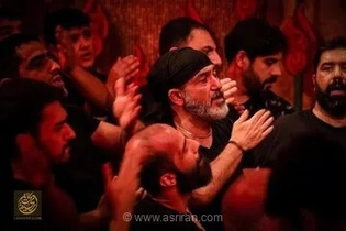 تهران/ حضور مهران غفوریان در مراسم عزاداری ظهر عاشورا