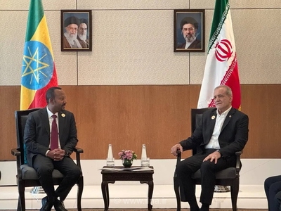 دیدار رئیس‌جمهور ایران با نخست‌وزیر اتیوپی در حاشیه بریکس