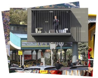 در قاب تصاویر: ترامپ در قفس و تظاهرات دانشجویان صرب؛ عکس‌های روز – چهارشنبه
