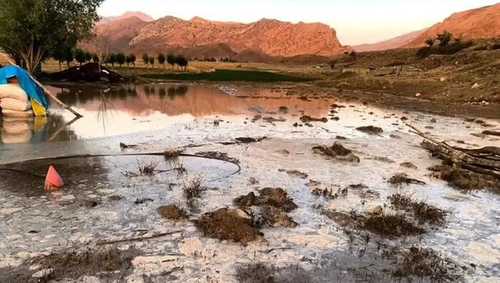 آبگرفتگی معابر و اختلال تردد در مازندران به دلیل بارش شدید باران