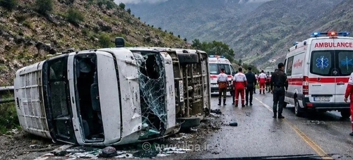 واژگونی مینی‌بوس در پاوه ـ نوسود؛ ۱۶ مصدوم