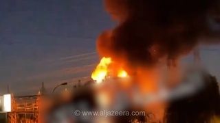 آتش‌سوزی پس از انفجارهای ناشناس در پالایشگاه نفت بغداد