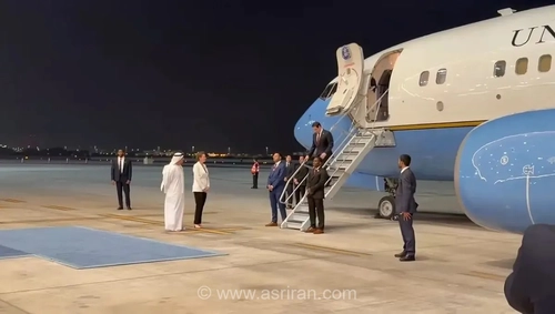 استقبال سرد مقامات امارات از وزیر خارجه آمریکا در ابوظبی