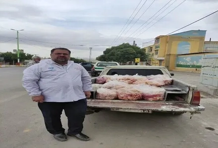 توقیف 400 کیلوگرم آلایش مرغ غیرمجاز در دلفان
