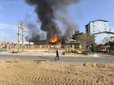آتش‌سوزی در کارخانه داروسازی رهاورد تأمین بدون تلفات