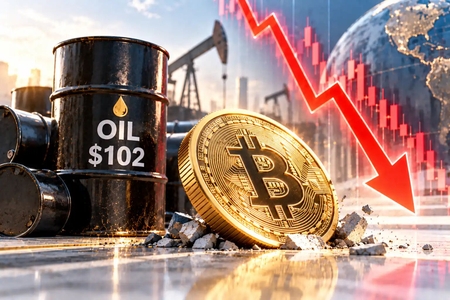 تنش‌ها در تنگه هرمز و اوکراین؛ بیت‌کوین کاهش یافت و نفت افزایش قیمت داشت