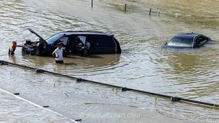 باران سیل آسا در امارات