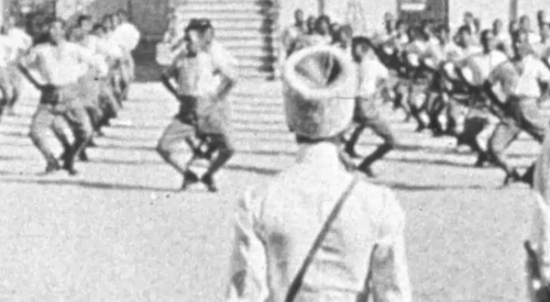 ورزش سربازان ژاندارمری در دوران احمدشاه