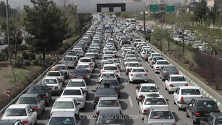 ترافیک سنگین در محورهای مواصلاتی اصفهان