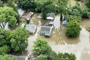 سیل مرگبار در ایندیانا آمریکا؛ جان باختن دست‌کم ۶ نفر