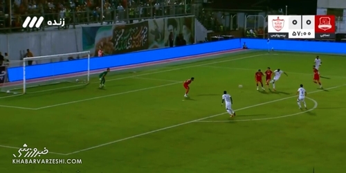 گل اول پرسپولیس به نساجی (محبی)