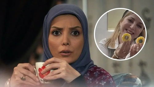 جشن تولد رویا میرعلمی با کیک و گل‌های آفتابگردان