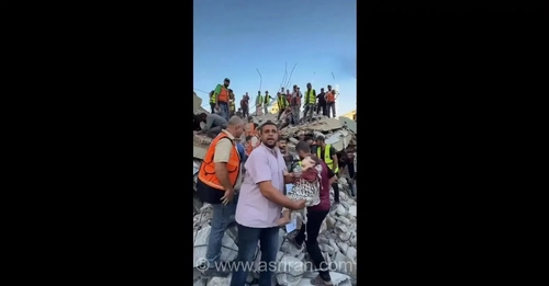 فرو ریختن ساختمان مسکونی در غزه؛ ۸ شهید و ده‌ها مفقود
