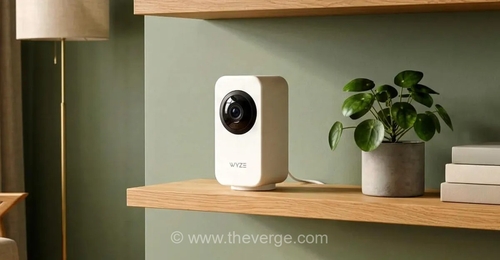 دوربین امنیتی داخلی Wyze با قابلیت چرخش و کج شدن لنز برای حفظ حریم خصوصی