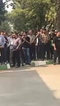 تجمع پرستاران و کادر درمان کرمانشاه در اعتراض به مطالبات معوق