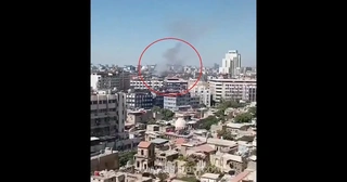انفجار چند خودرو در دمشق همزمان با سفر مکرون