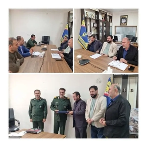 دیدار رئیس سازمان بسیج هنرمندان با فرمانده سپاه انصارالحسین(ع) در همدان