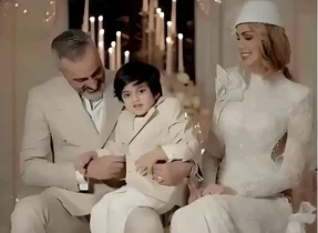 سالگرد ازدواج علیرام نورایی با لباس عروس و داماد؛ تصاویر جذاب