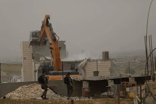 تخریب خانه یک فلسطینی در بیت لحم توسط نیروهای صهیونیستی
