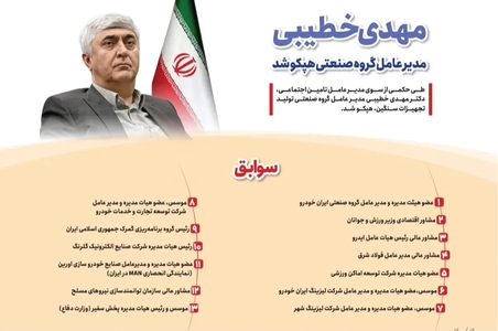 مهدی خطیبی مدیرعامل گروه صنعتی هپکو منصوب شد