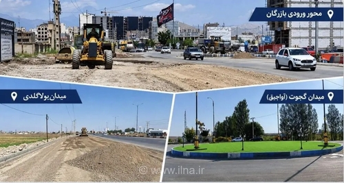 توسعه زیباسازی شهری در ماکو؛ ساماندهی میدان‌های ورودی یولاگلدی و بازرگان