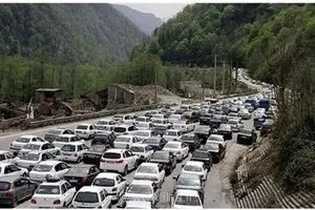 گزارش پلیس راه از وضعیت ترافیکی جاده‌های کشور: ترافیک سنگین در مسیر جنوب به شمال محور چالوس