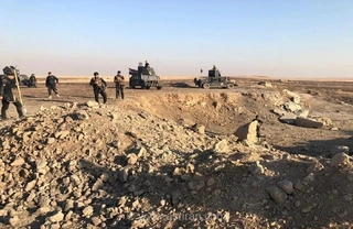 انهدام تونل ۱۰۰ متری داعش در شمال موصل توسط الحشد الشعبی